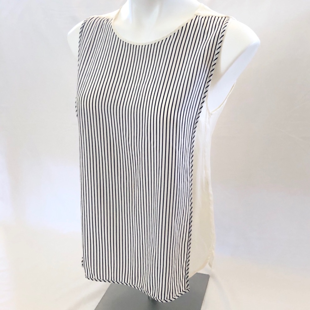Stella Mc Cartney silk striped top sz. 38/US 6-8